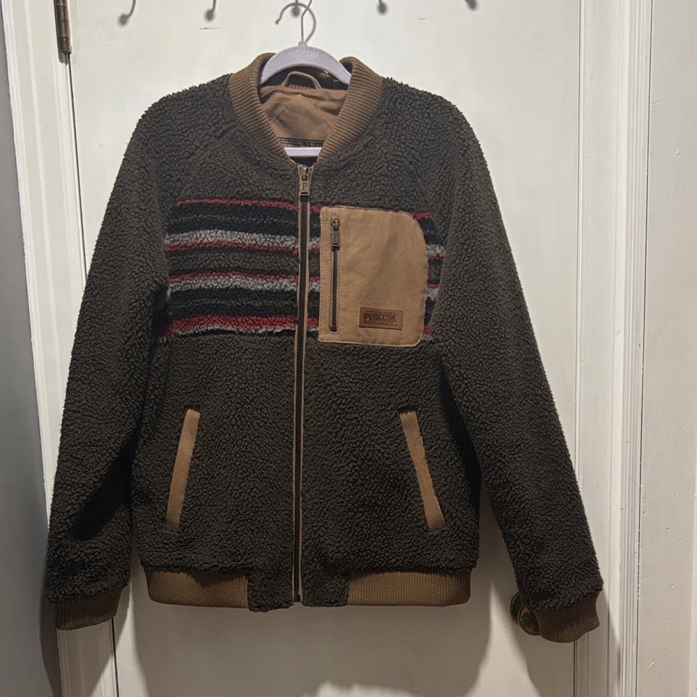 PENDELTON fleece bomber jacket